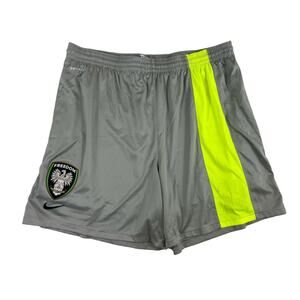 Nike Dri-Fit‎ Freedom Futbol Club Men Gray Lined Soccer Shorts Sz XL